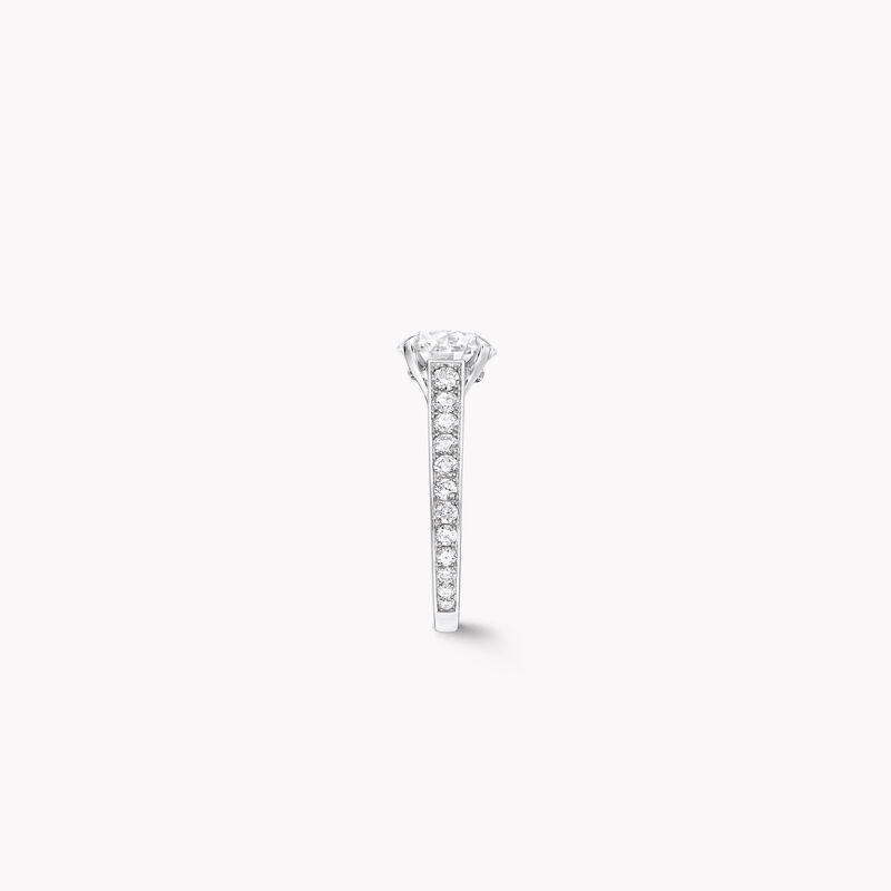 Flame Round Diamond Engagement Ring, , hi-res