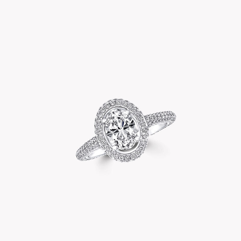 Constellation Oval Diamond Engagement Ring
