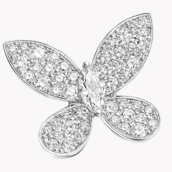 Pavé Butterfly Diamond Stud Earrings, , hi-res