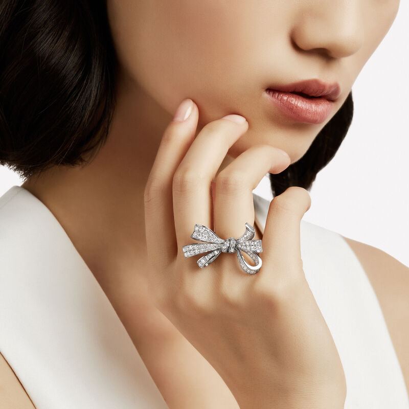 Tilda's Bow Double Knot Diamond Ring, , hi-res