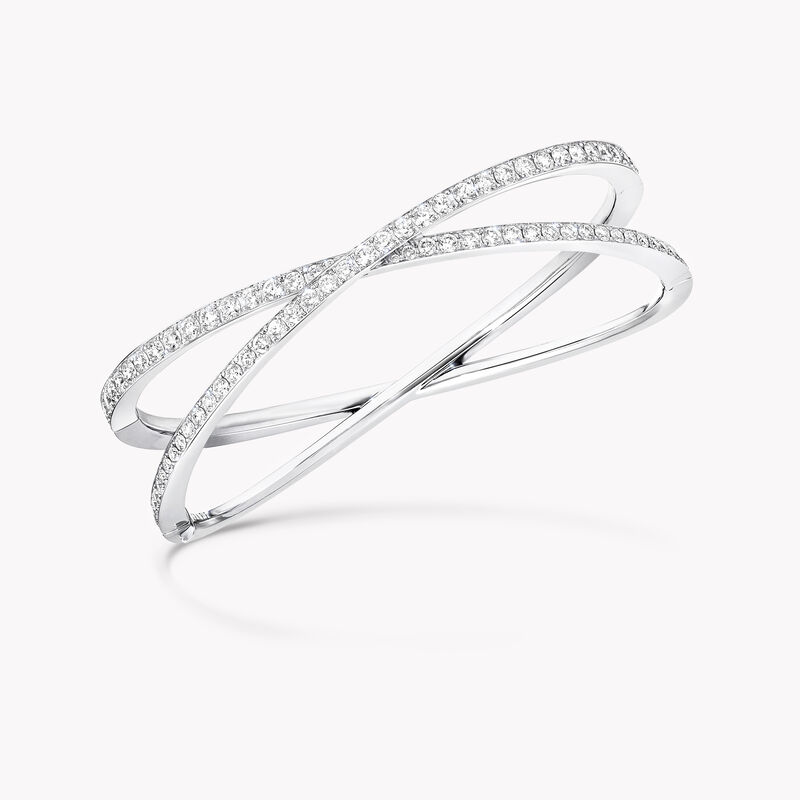 Kiss Pavé Diamond Bangle, , hi-res