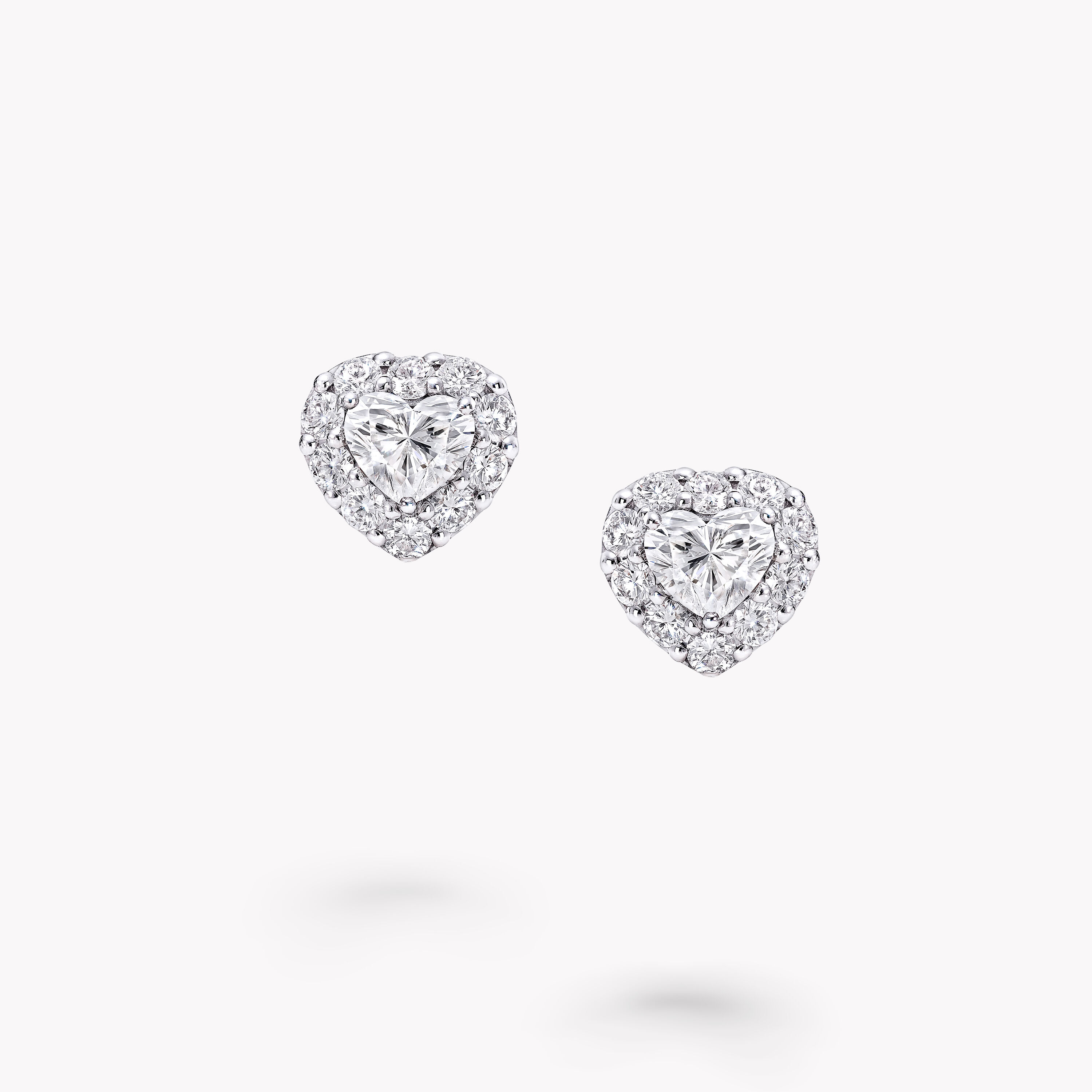 Heart cut diamond stud earrings shop