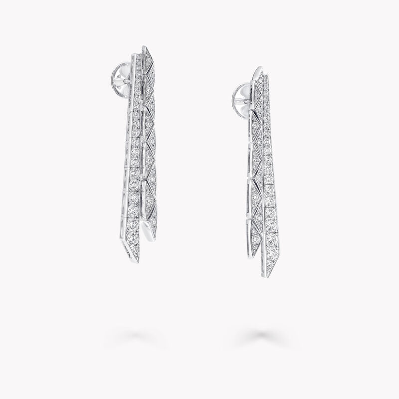 Laurence Graff Signature系列琢面双行耳环