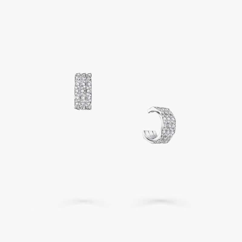 Laurence Graff Signature Triple Pavé Diamond Hoop Earrings, , hi-res