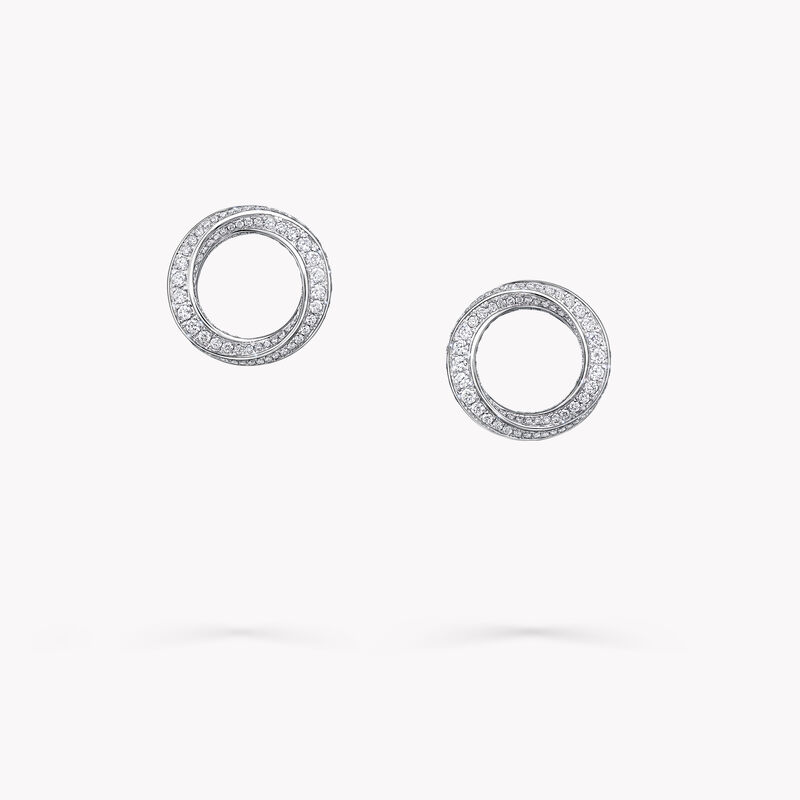 Spiral钻石耳环