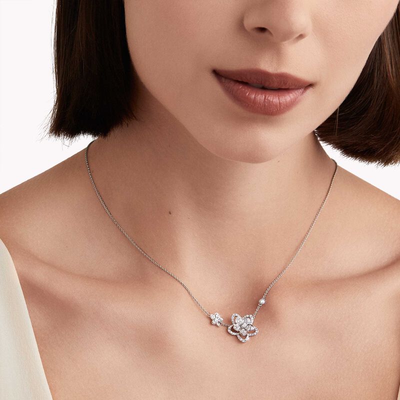 Wild Flower Double Diamond Pendant, , hi-res