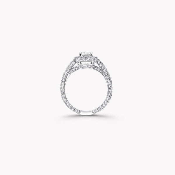 Constellation Emerald Cut Diamond Engagement Ring, , hi-res