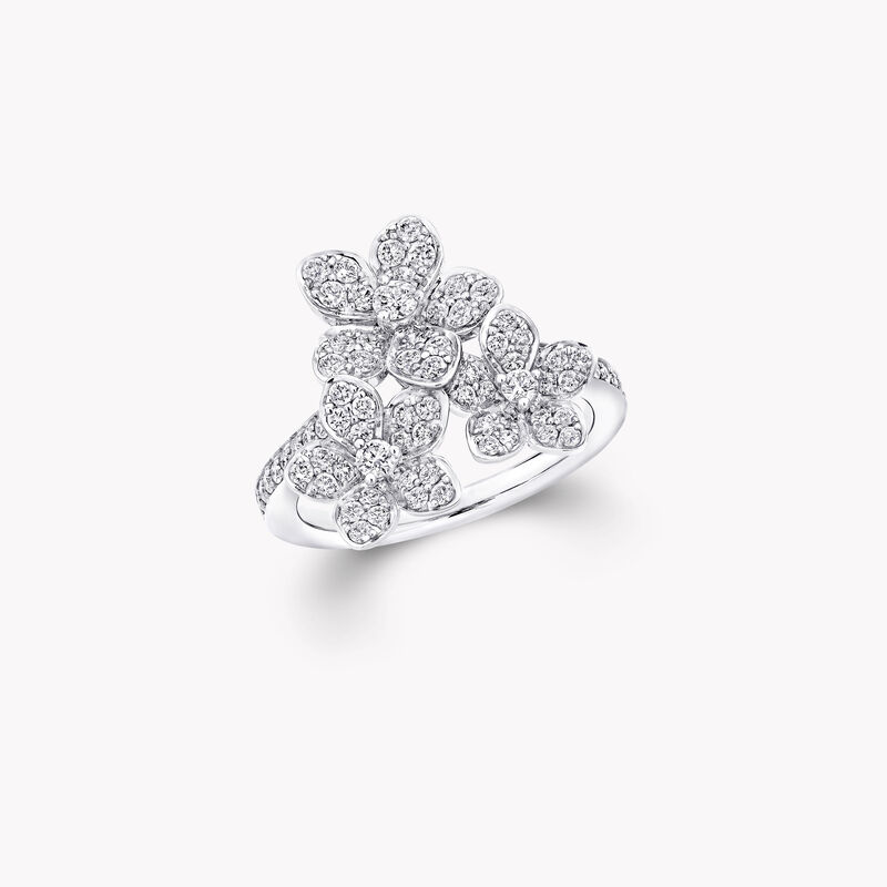 Wild Flower Diamond Cluster Ring, , hi-res