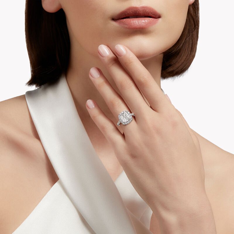 Icon Cushion Cut Diamond Engagement Ring