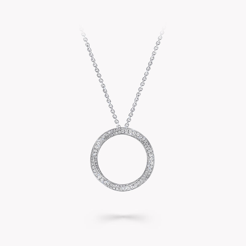 Spiral密镶钻石吊坠(中号款)