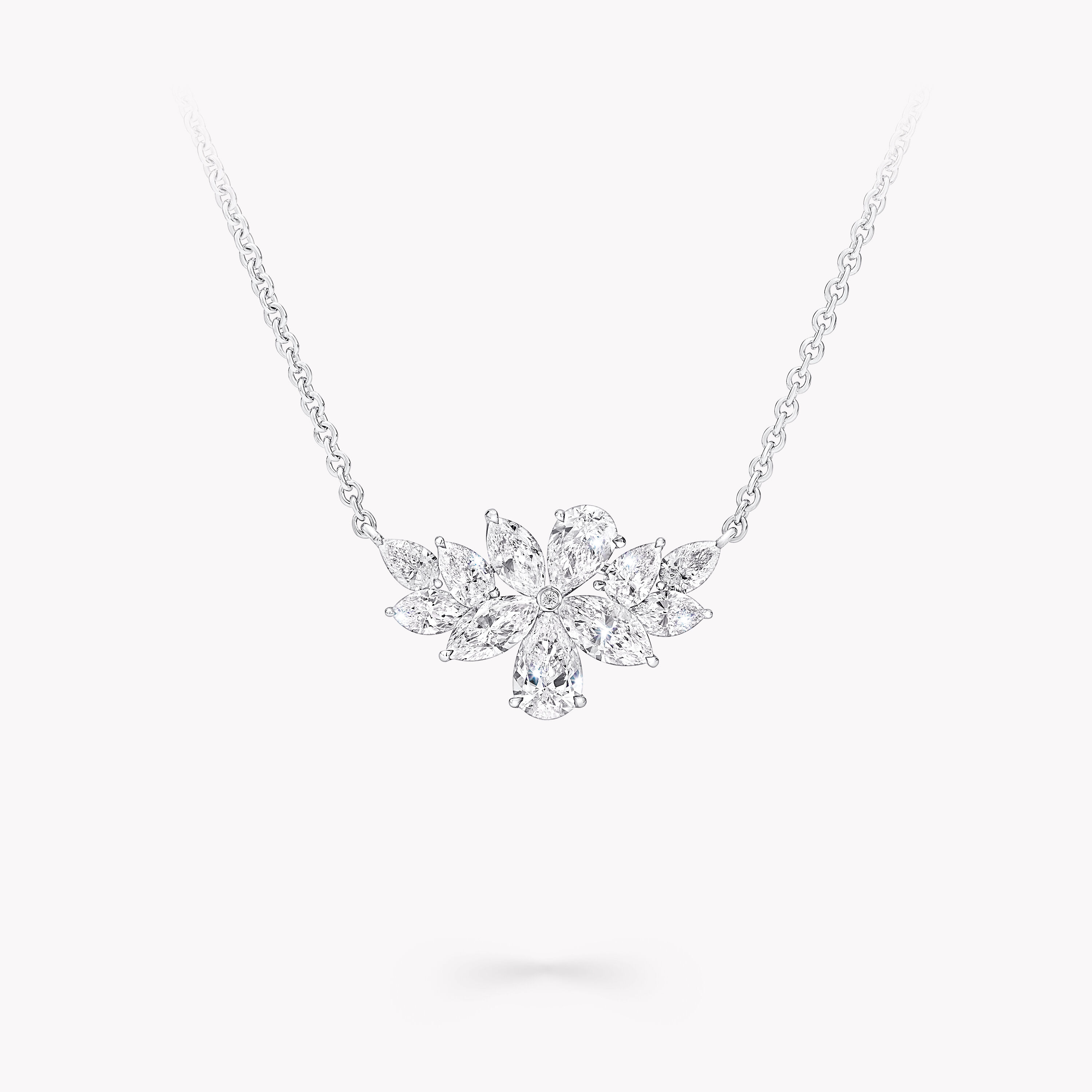 Pear Shape and Marquise Cut Diamond Pendant