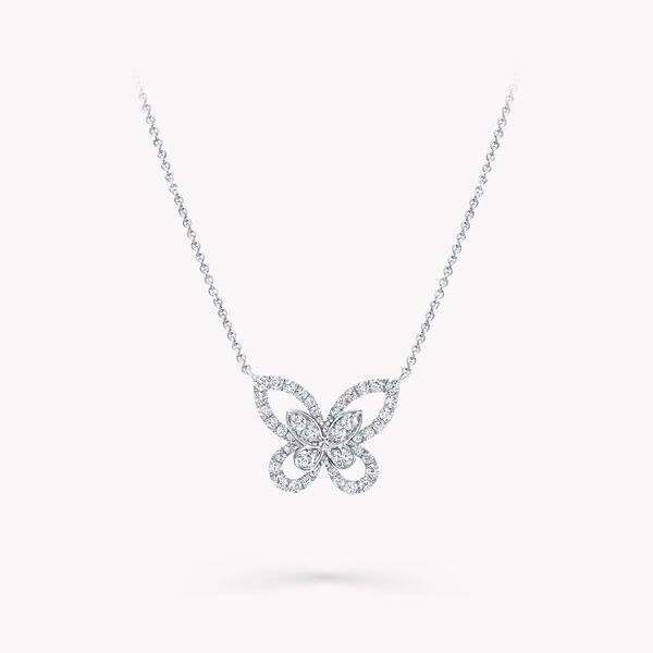 Butterfly Silhouette Diamond Mini Pendant, , hi-res