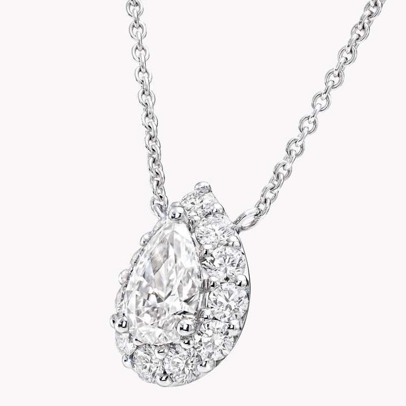 Icon Pear Shape Diamond Pendant, , hi-res