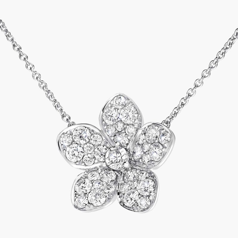 Wild Flower Large Pavé Diamond Pendant, , hi-res
