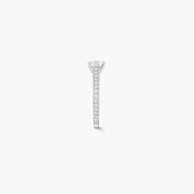 Flame Square Emerald Cut Diamond Engagement Ring, , hi-res