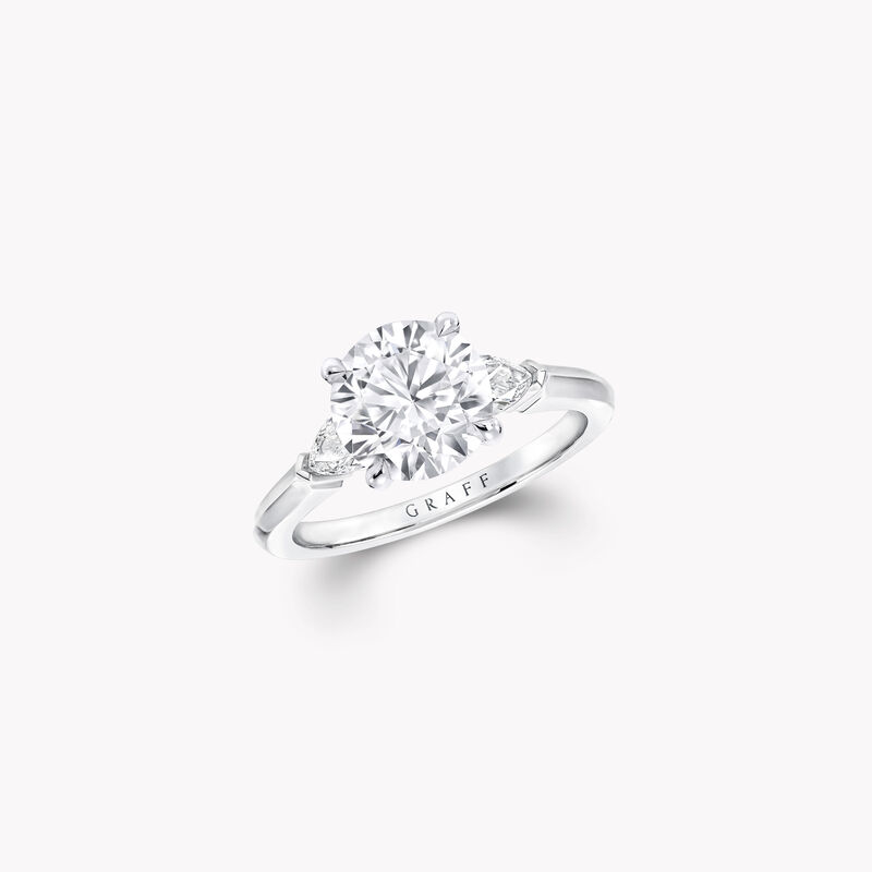 Promise圆形钻石订婚戒指