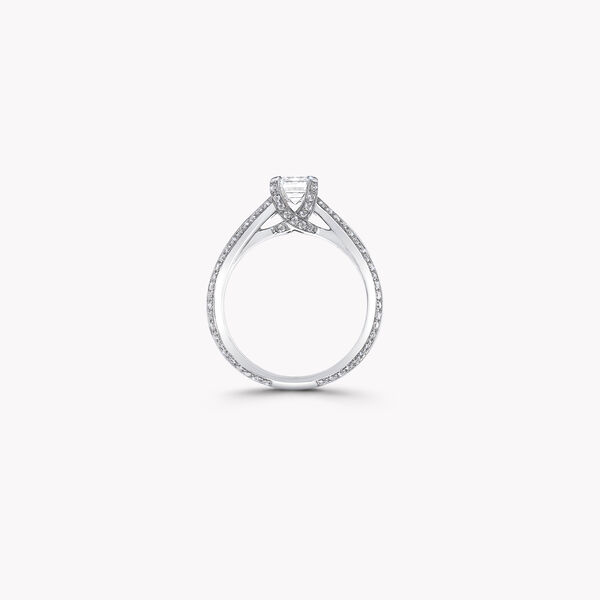 Legacy Emerald Cut Diamond Engagement Ring, , hi-res