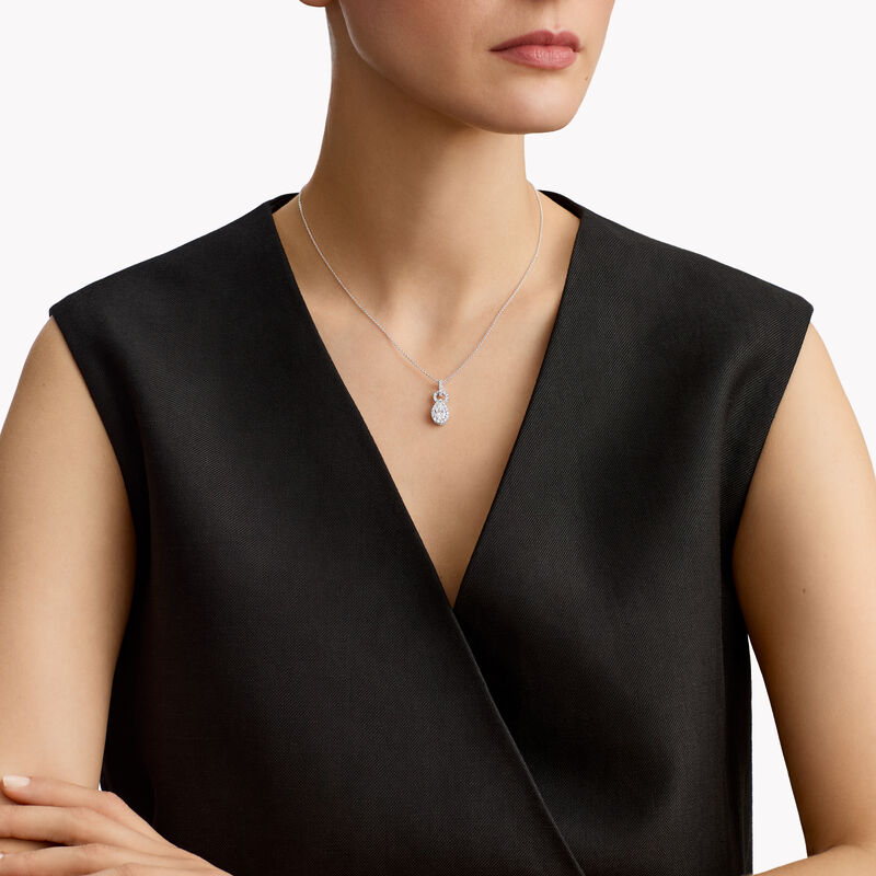 Icon 8梨形钻石吊坠