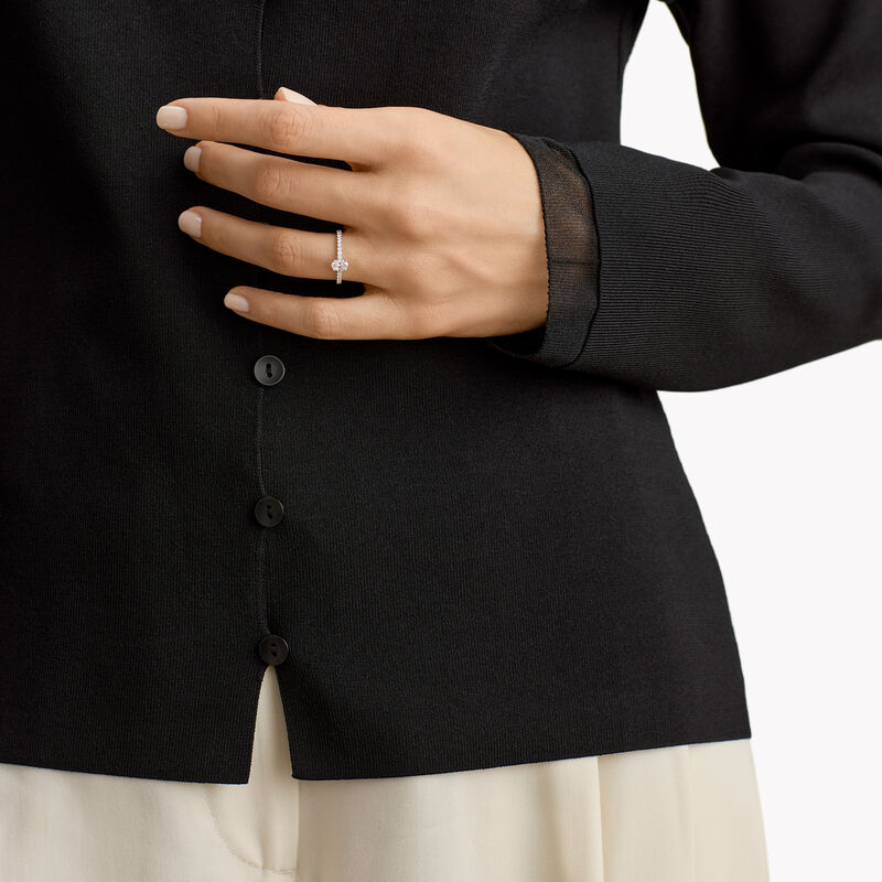 Foufou椭圆形钻石戒指