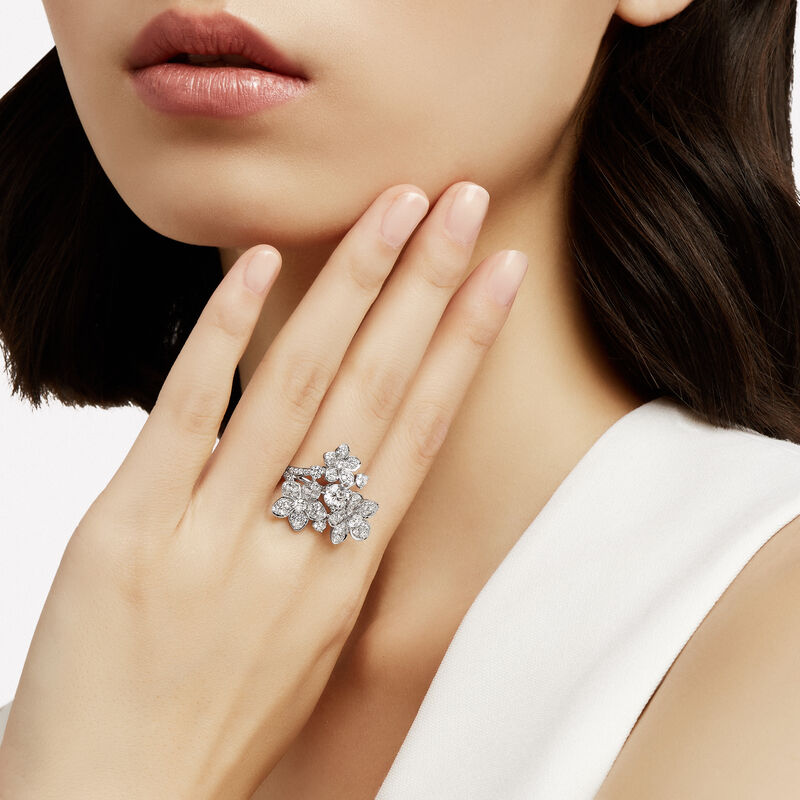Wild Flower Diamond Cluster Ring, , hi-res