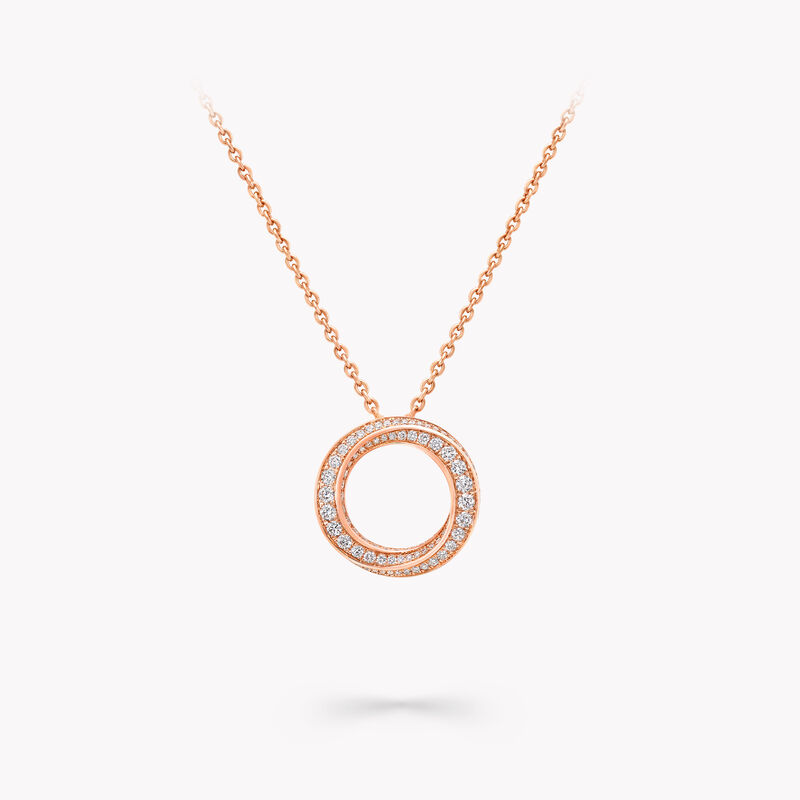 Spiral Pavé Diamond Pendant, , hi-res