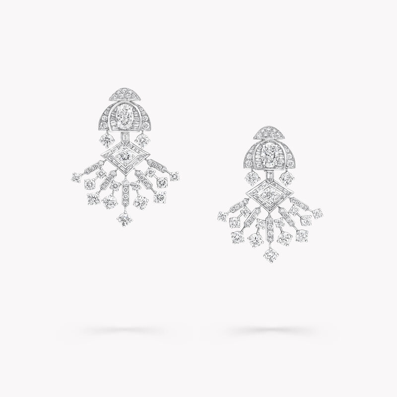 Night Moon Diamond High Jewellery Earrings, , hi-res