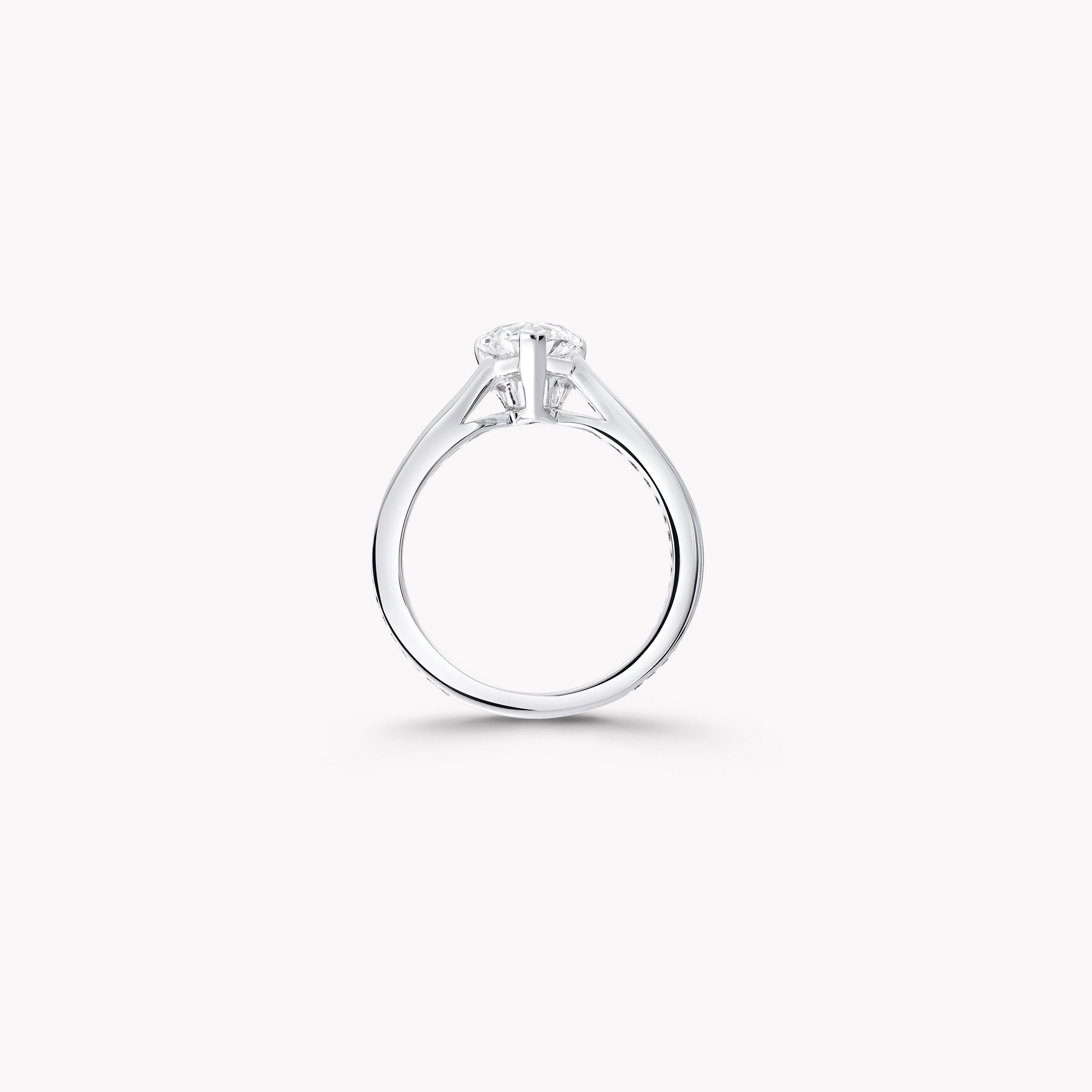 3.5 Ctw Heart-Cut Solitaire Engagement Ring in 18K Gold – Luxe VVS Jewelers