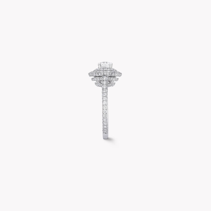 Twin Constellation Round Diamond Engagement Ring, , hi-res