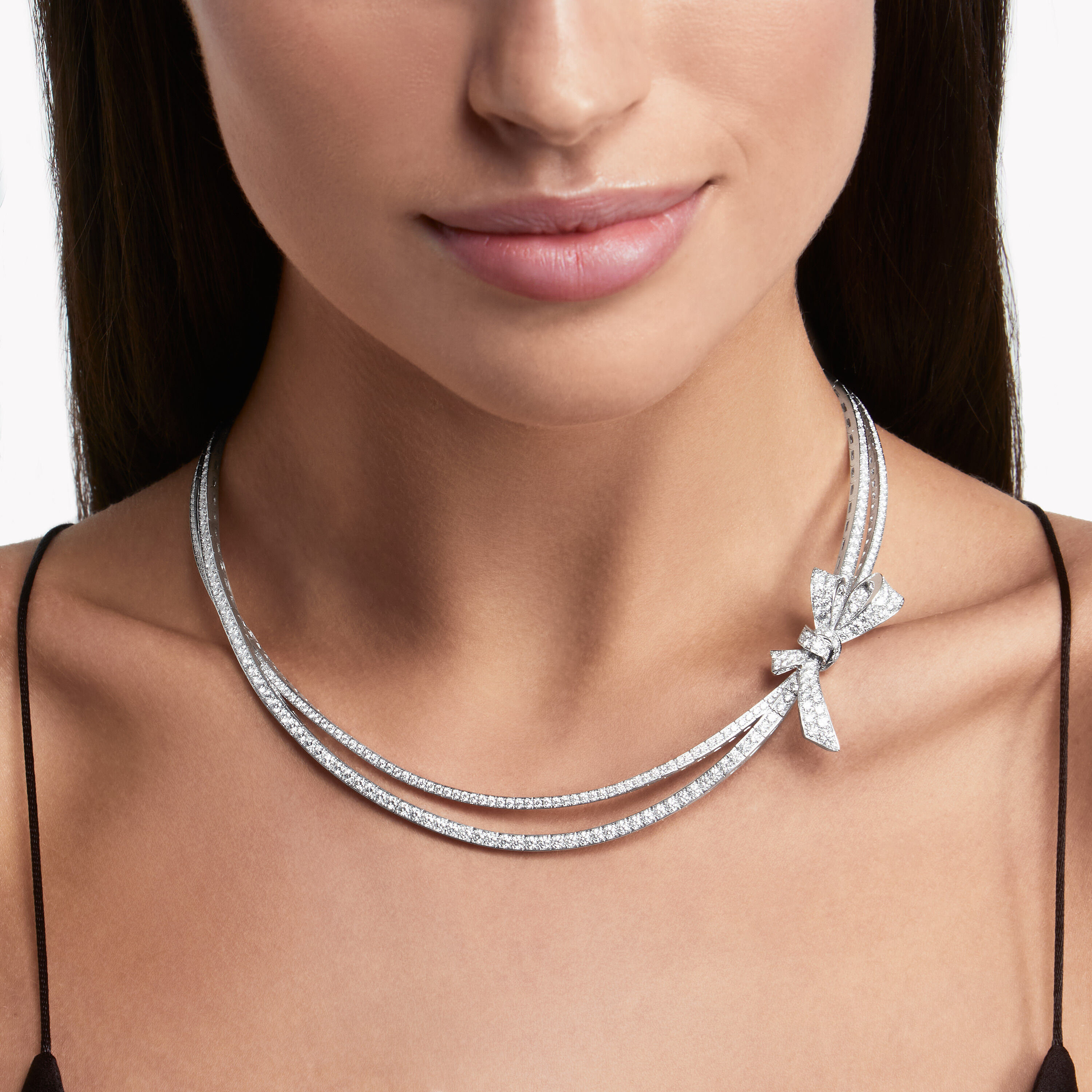 Tilda s Bow Diamond Necklace