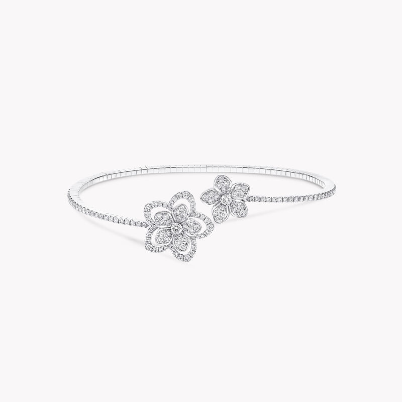 Wild Flower Twist Diamond Bangle, , hi-res