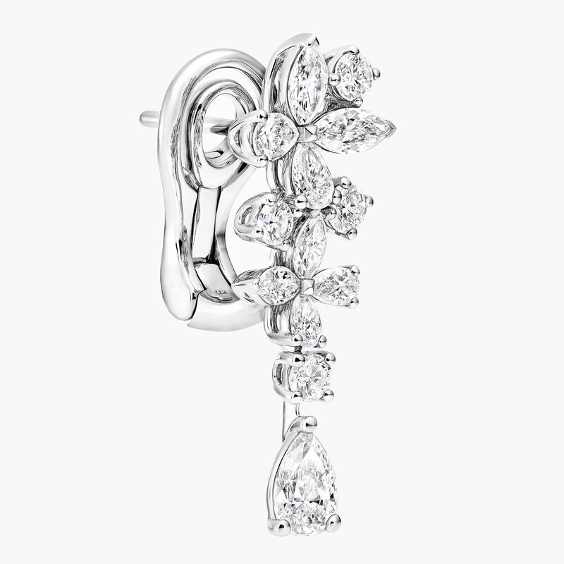 Classic Butterfly Diamond Drop Earrings, , hi-res