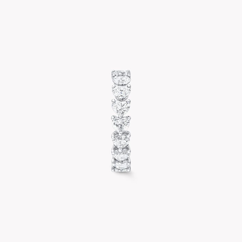 Heart Shape Diamond Wedding Band, , hi-res