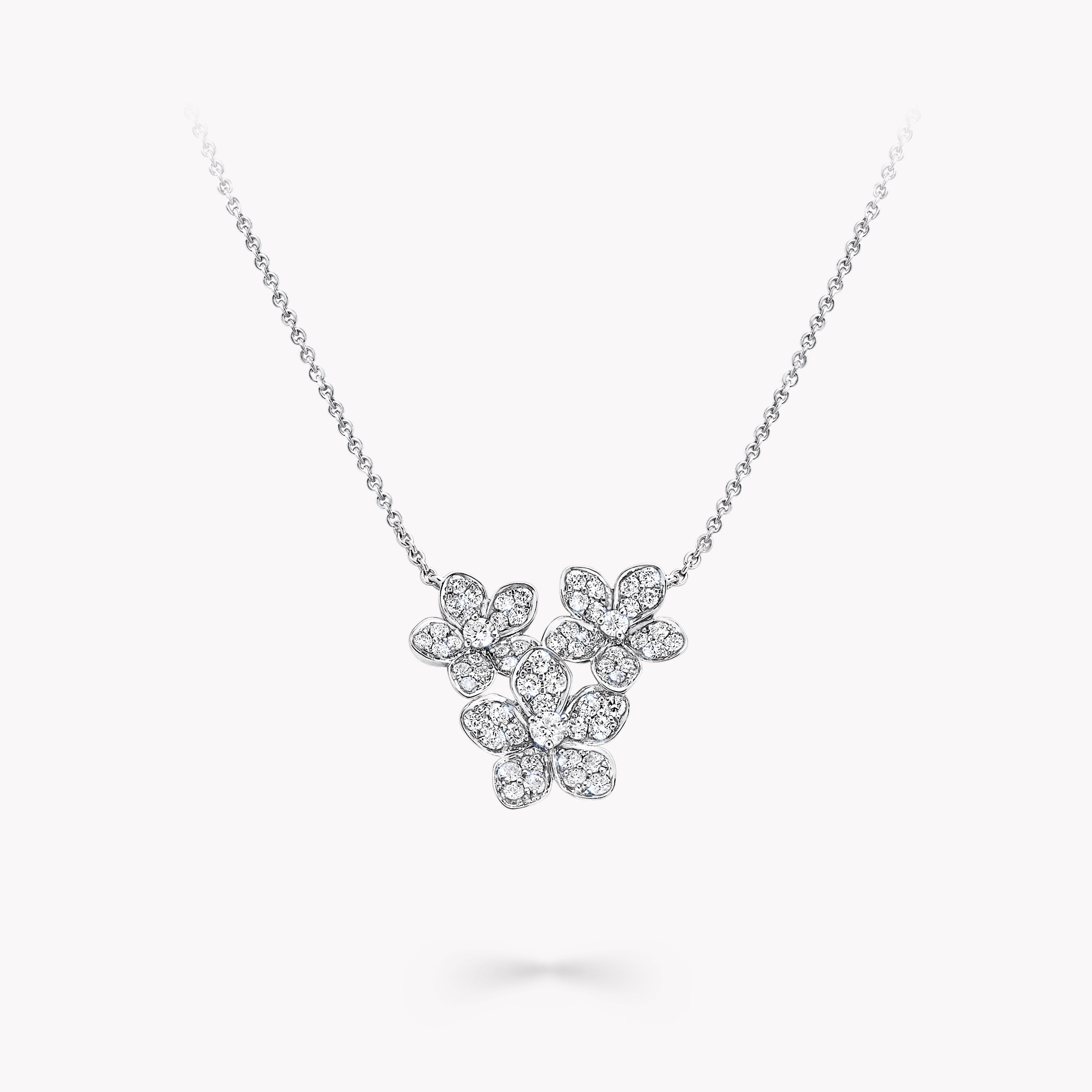 Round diamond cluster necklace | Freedman Jewelers - Freedman Jewelers