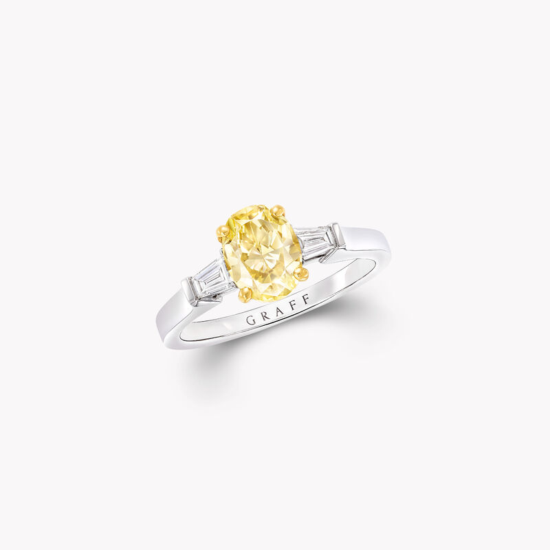 Promise Oval Yellow Diamond Engagement Ring