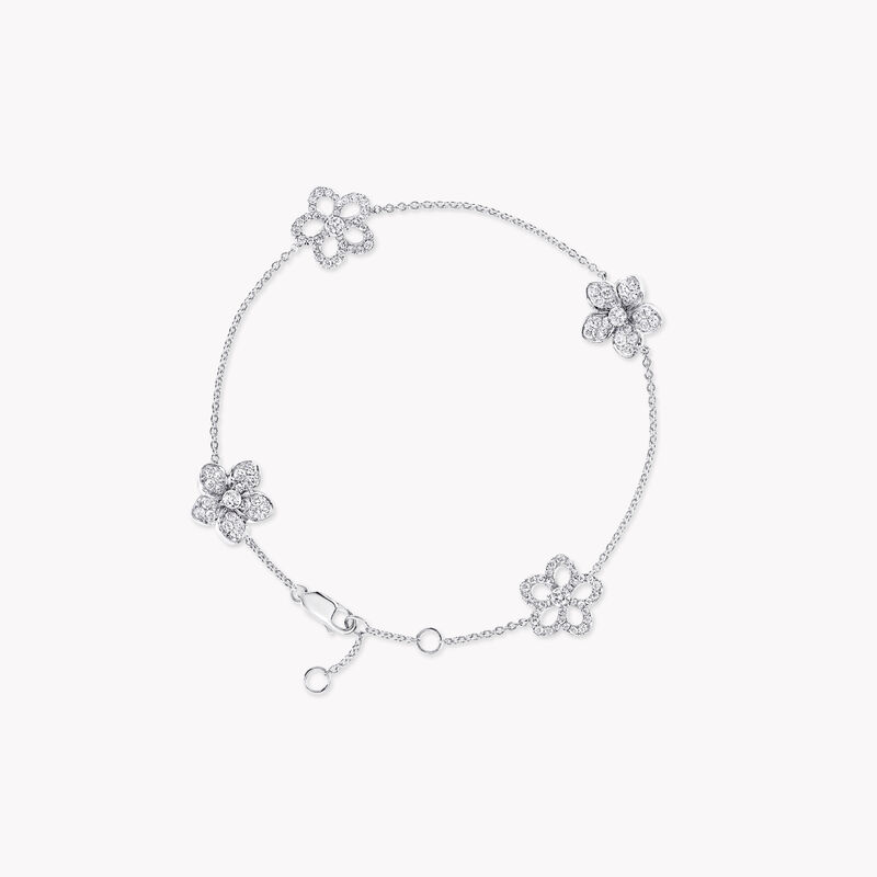 Wild Flower pavé diamond bracelet, Diamond