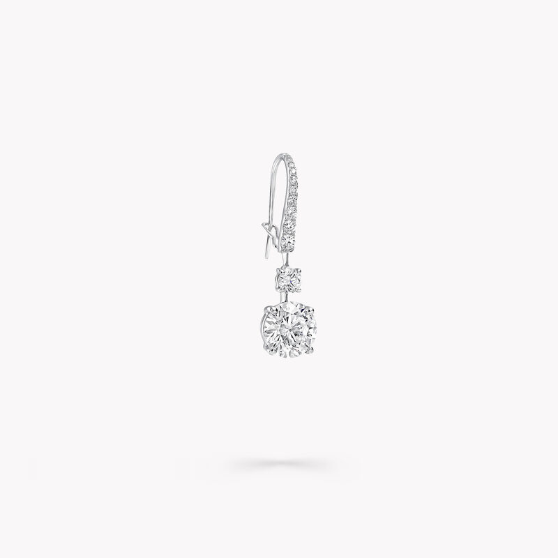 Round Diamond Solitaire Earrings, , hi-res