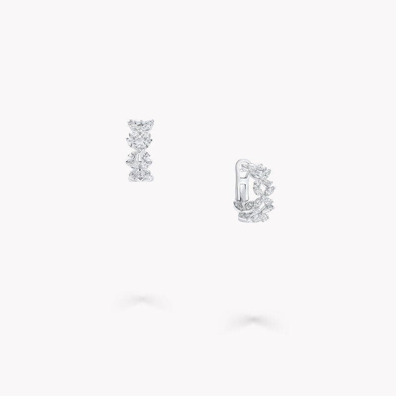 经典蝴蝶钻石环圈耳环(小号款)