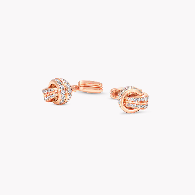Love Knot Diamond Cufflinks, , hi-res