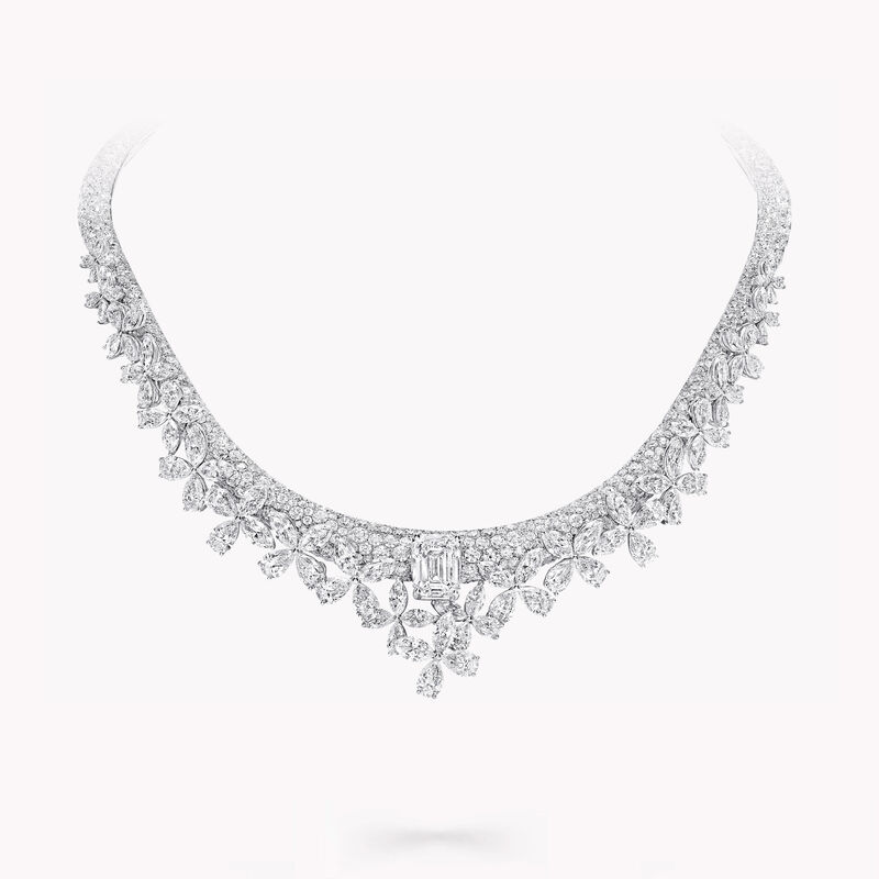 蝴蝶钻石高级珠宝项链