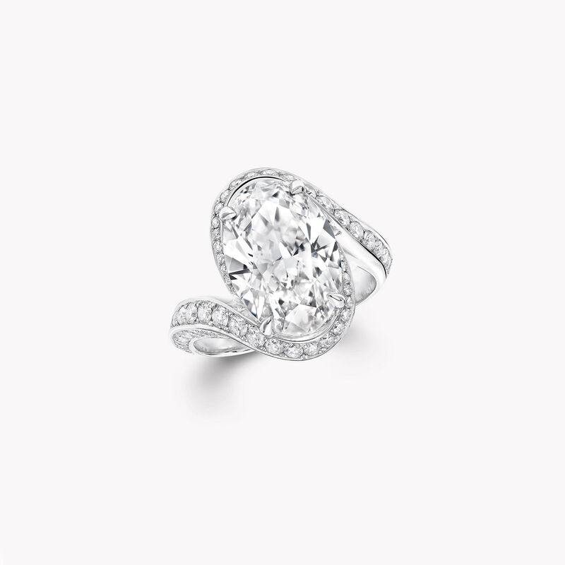 Oval Diamond High Jewellery Ring, , hi-res