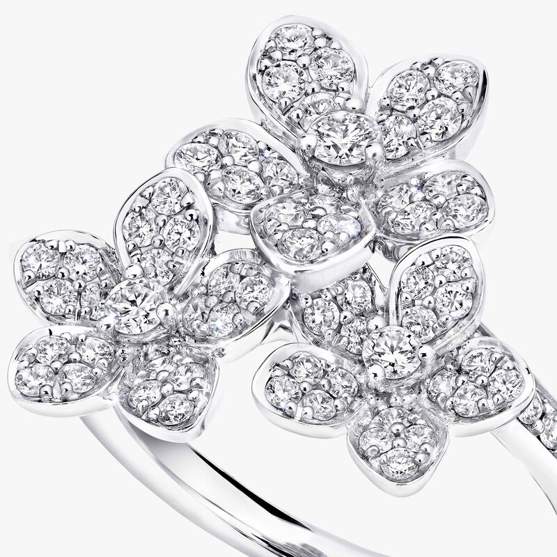 Wild Flower Diamond Cluster Ring