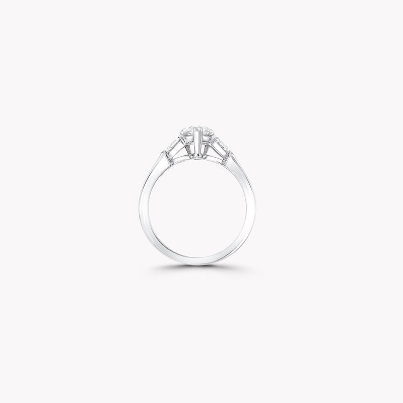 Promise梨形钻石订婚戒指
