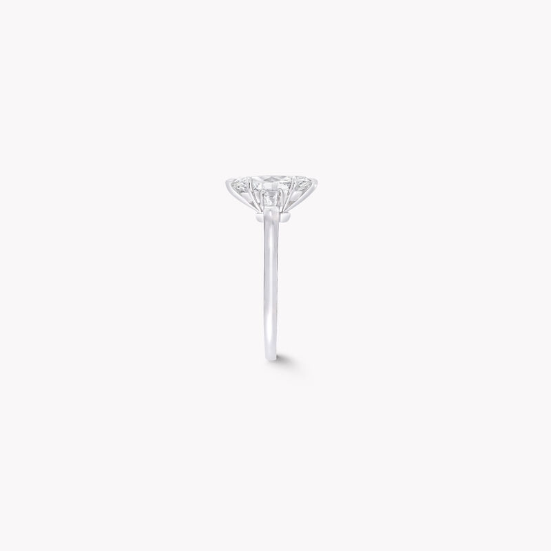 Promise马眼形切割钻石订婚戒指