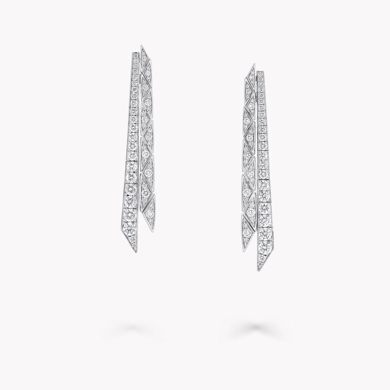 Laurence Graff Signature系列琢面双行耳环