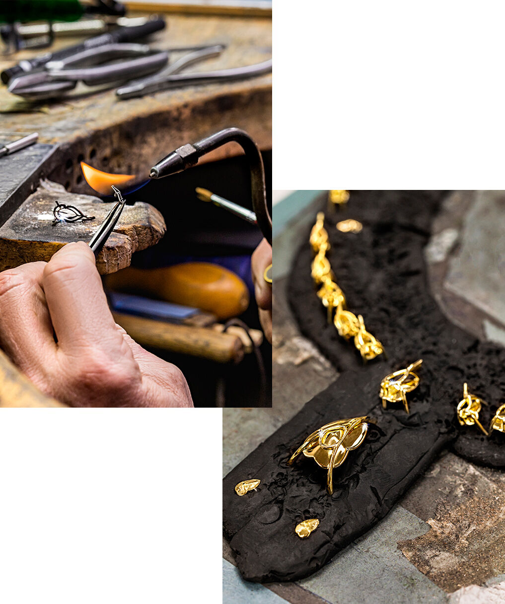 Making of Graff sapphire and white diamond high jewellery necklace