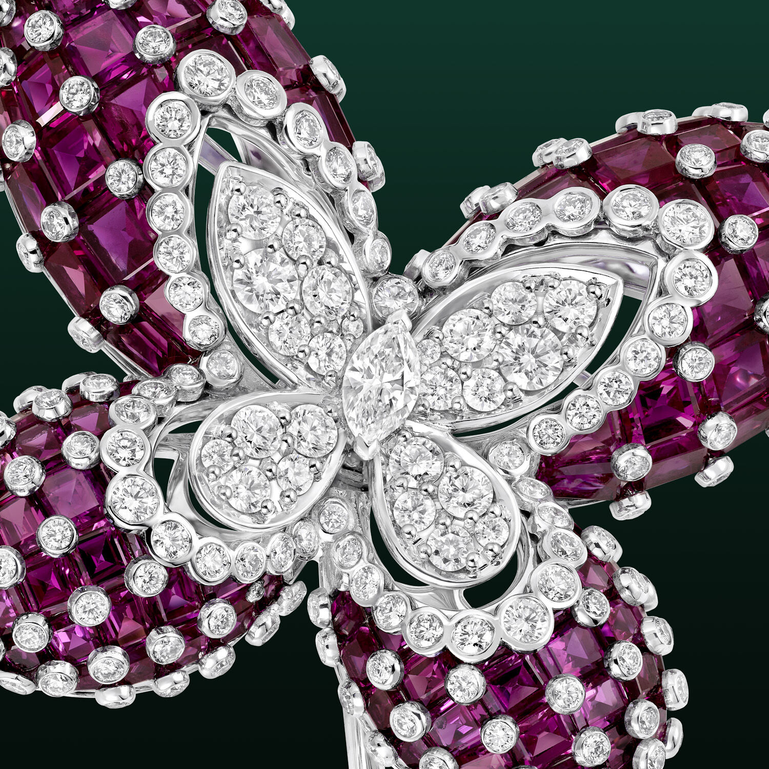 Image shows close up of Graff Butterfly Lina Brooch