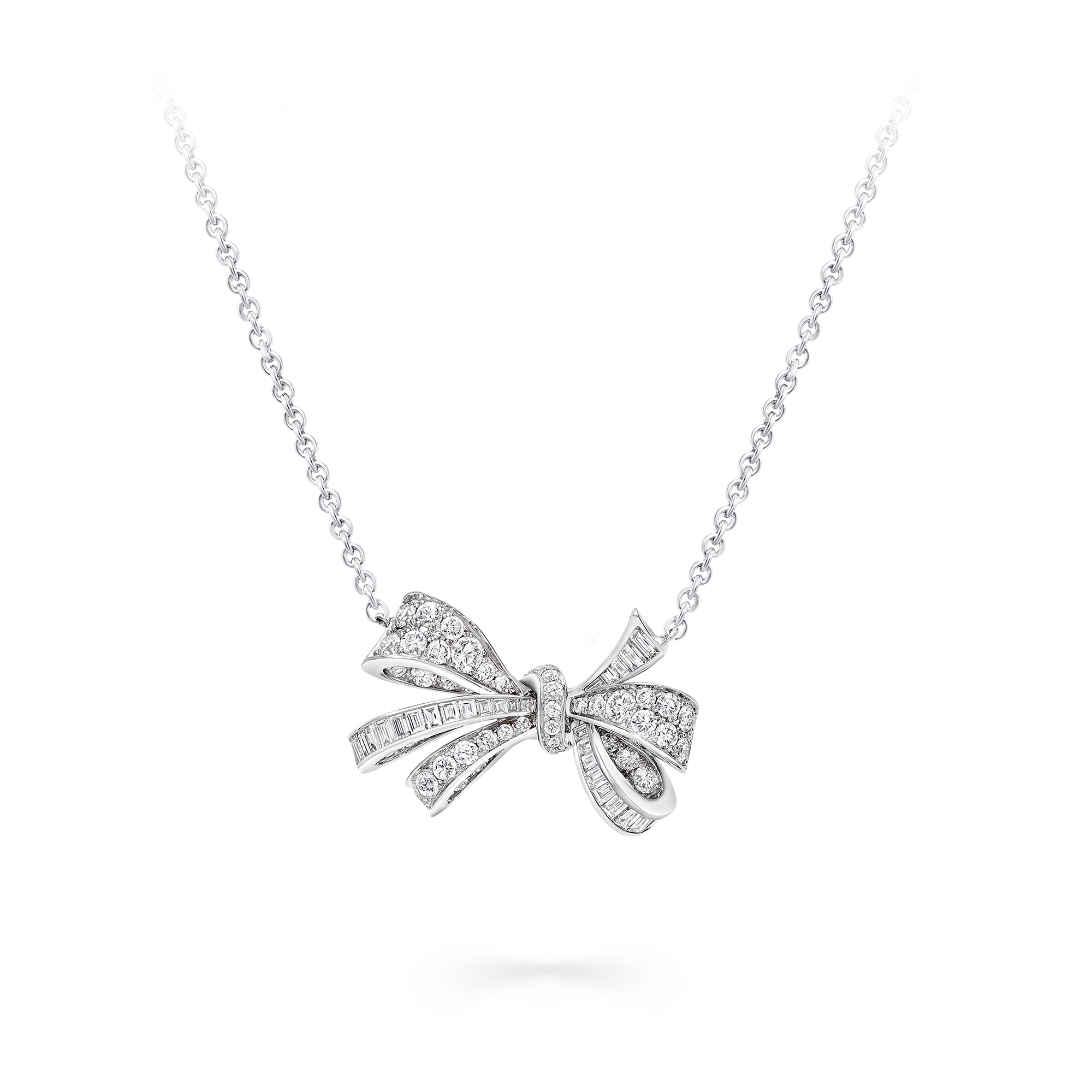 Pav&eacute; Butterfly Diamond Necklace