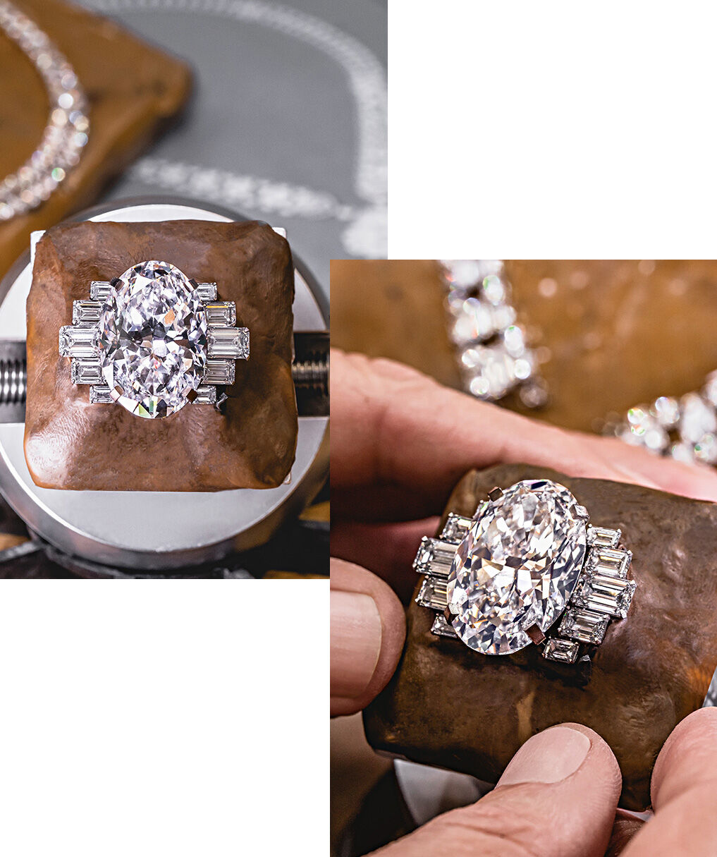 Making of Graff white diamond high jewellery necklace