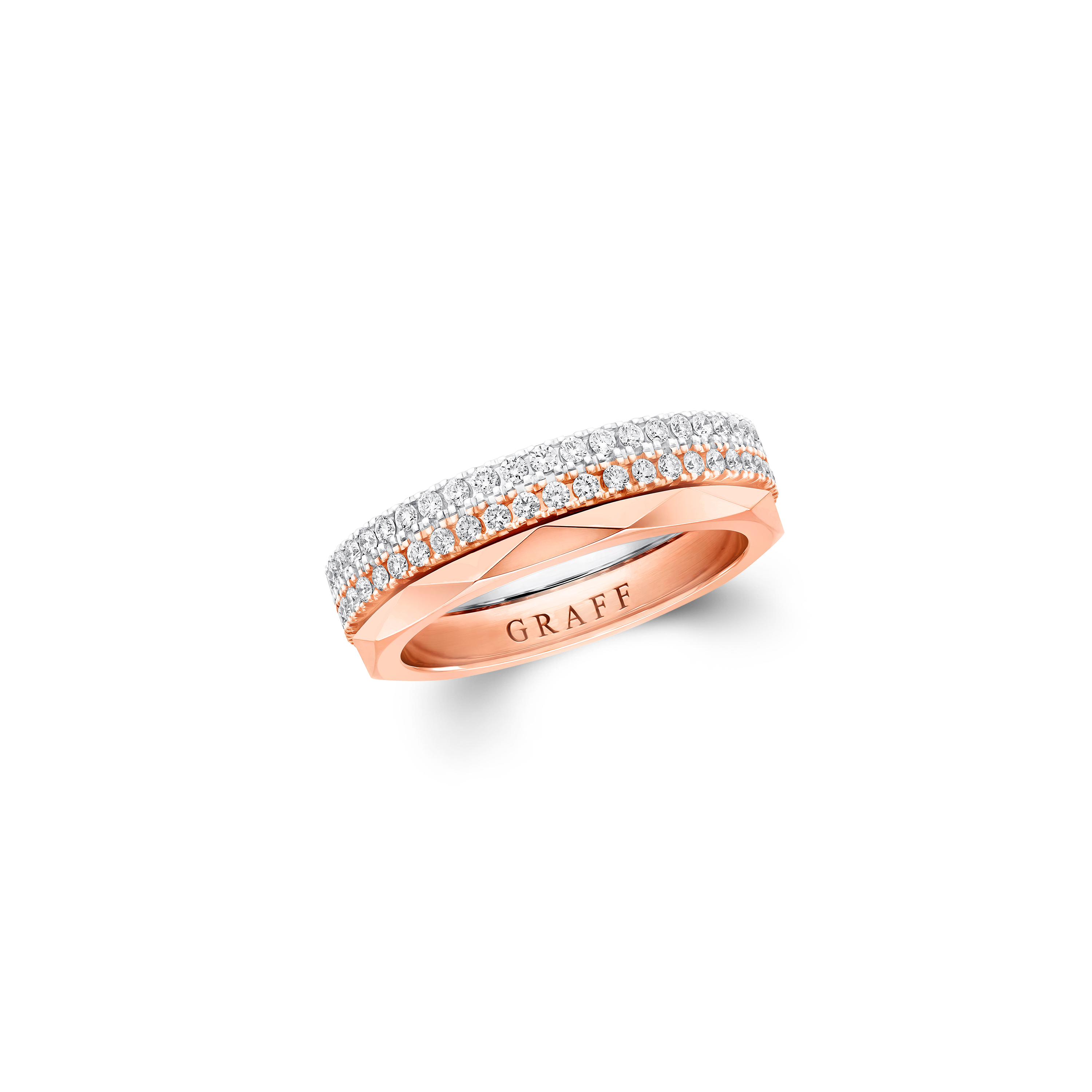 Laurence Graff Signature Three-Row Layered Diamond Ring