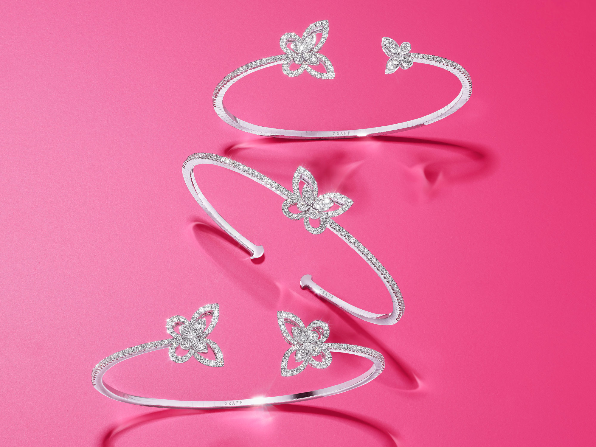 Double Butterfly Silhouette Diamond Pendant from the Graff jewellery collection